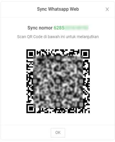 Scan Kode QR KlikWA Teams