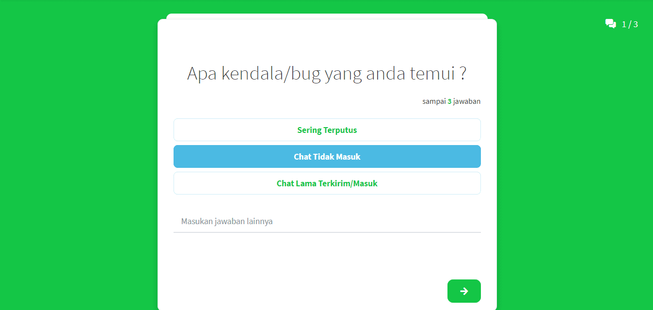 Cara Menyampaikan Feedback / Saran Penggunaan KlikWA Teams