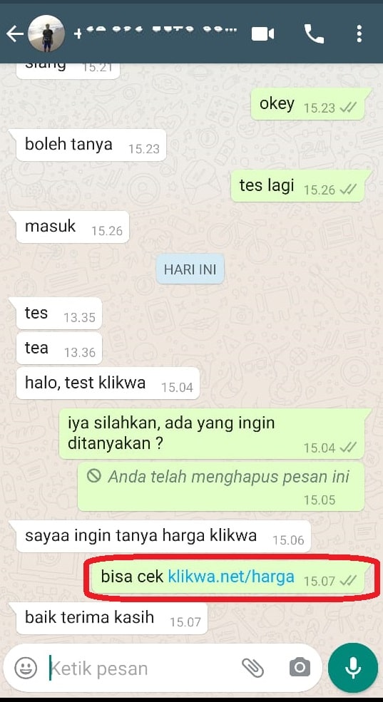 Gambar Whatsapp host